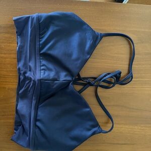 ALO Yoga Goddess Navy Blue Bra